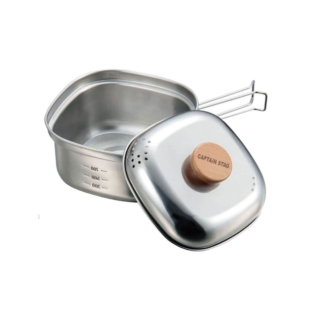 CAPTAIN STAG Square Ramen Cooker 1.3L Pot