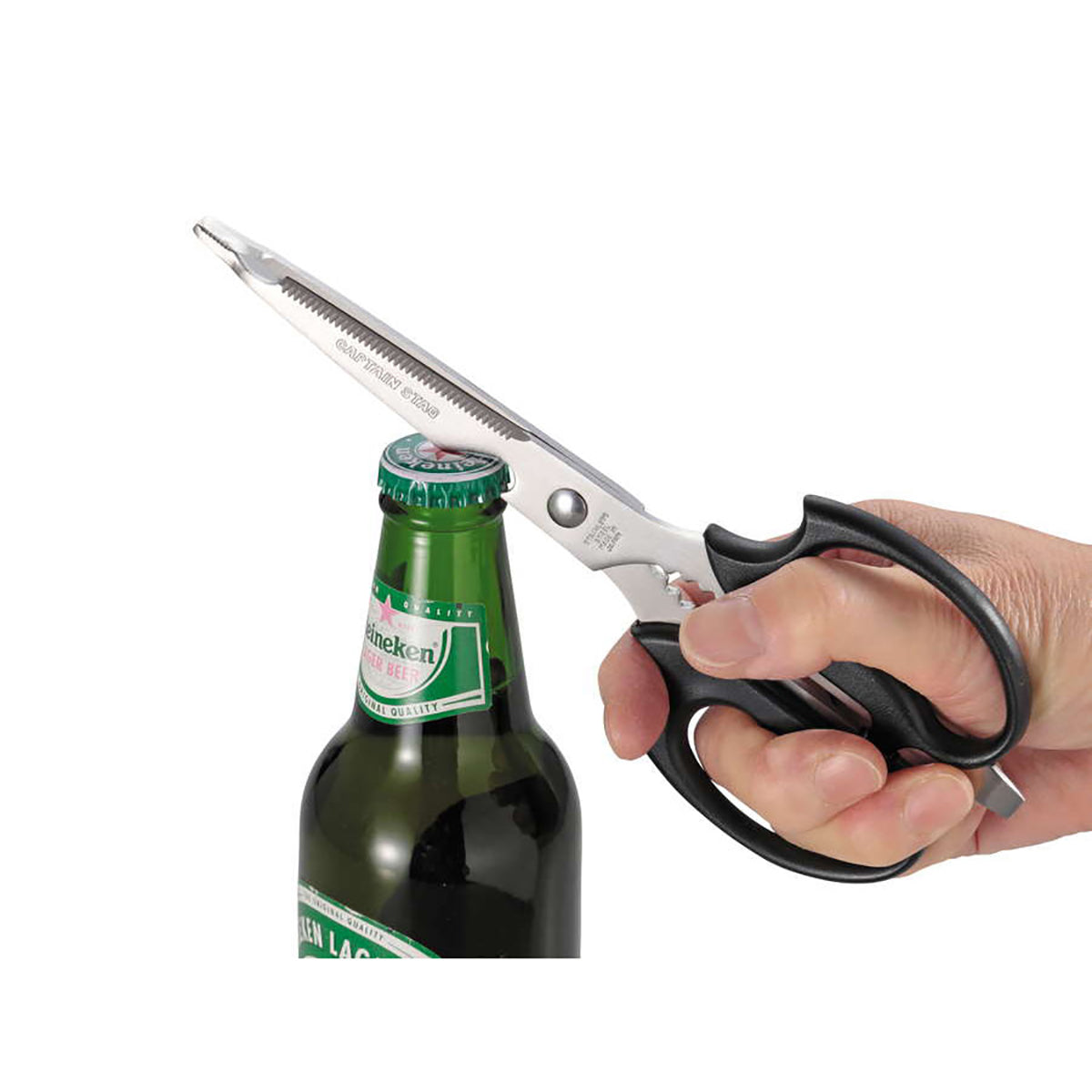 CAPTAIN STAG All Purpose Kitchen Scissors With Tongs