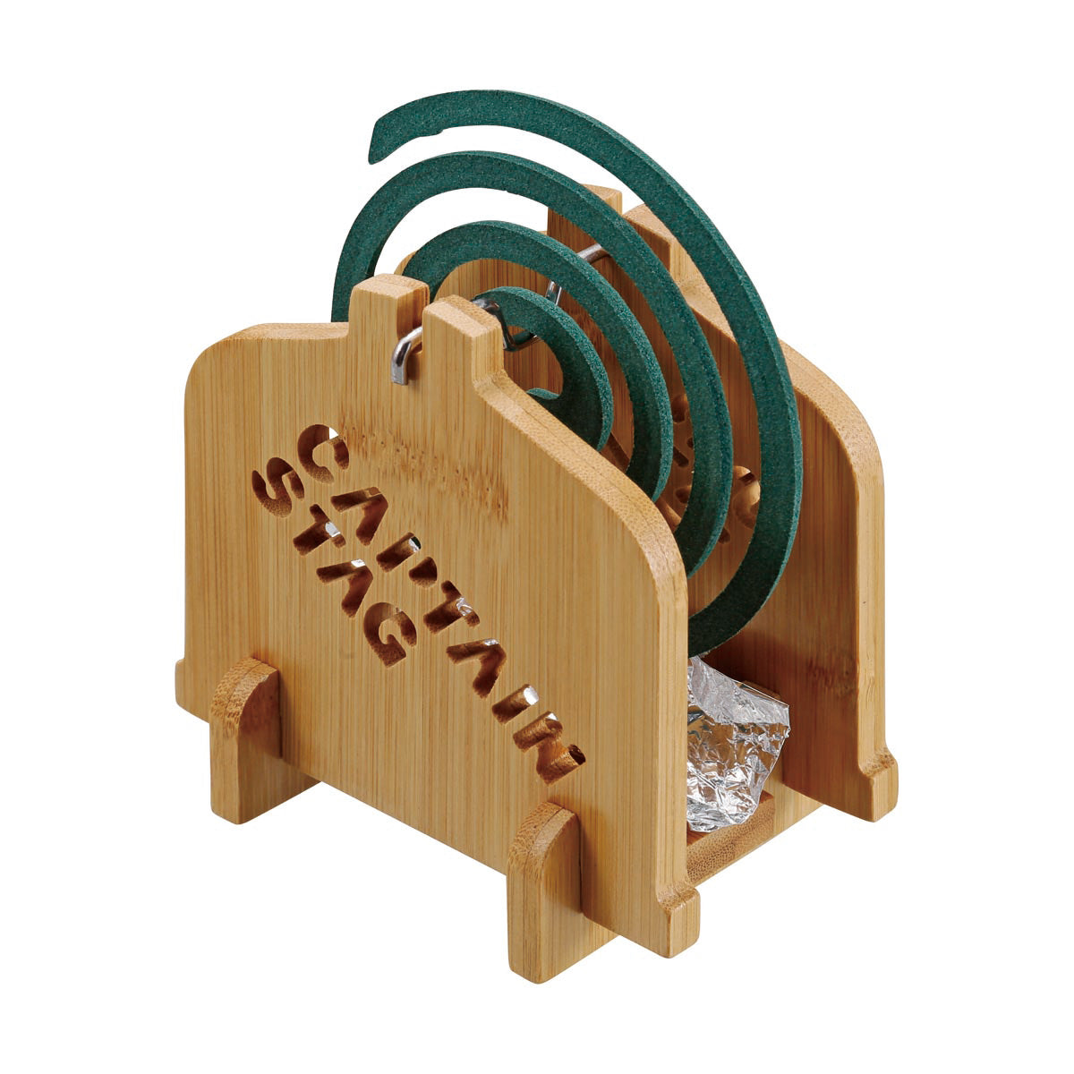 CAPTAIN STAG Mosquito Coil Stand Rack Bamboo