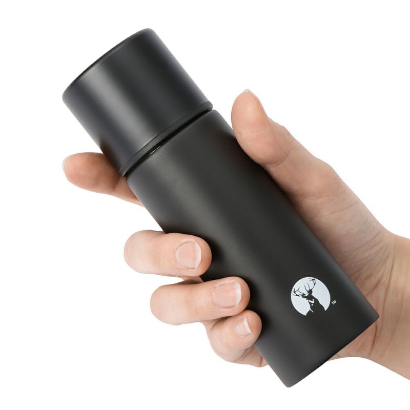 CAPTAIN STAG Slim 150 Black Insulation Bottle