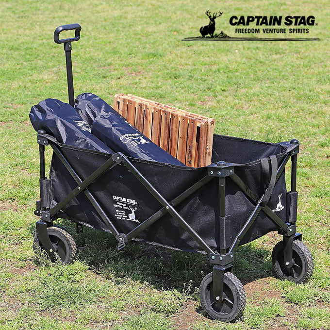 CAPTAIN STAG Black Label 4-wheel Trolley Wagon