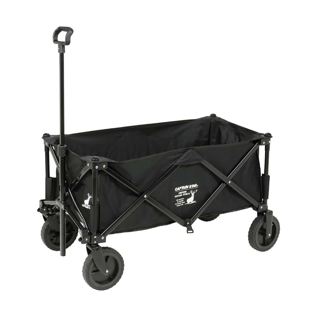 CAPTAIN STAG Black Label 4-wheel Trolley Wagon
