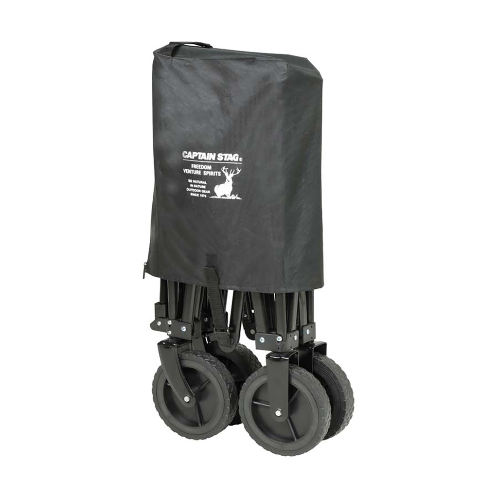 CAPTAIN STAG Black Label 4-wheel Trolley Wagon