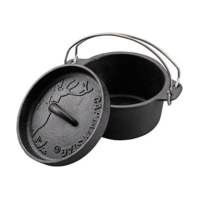 CAPTAIN STAG Round Dutch Oven Small 14cm