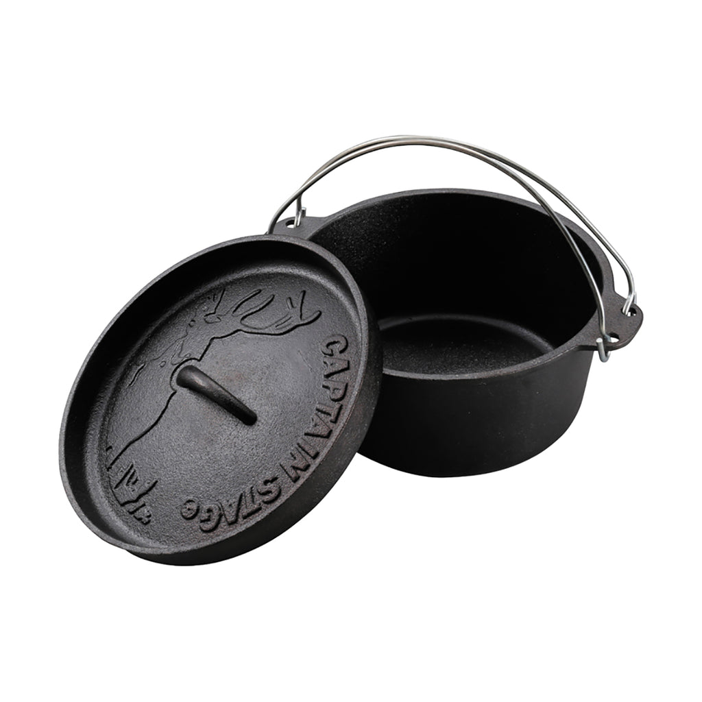 CAPTAIN STAG Round Dutch Oven Small 14cm