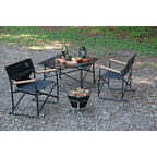 CAPTAIN STAG Black Label Hexa Stainless Fire Grill