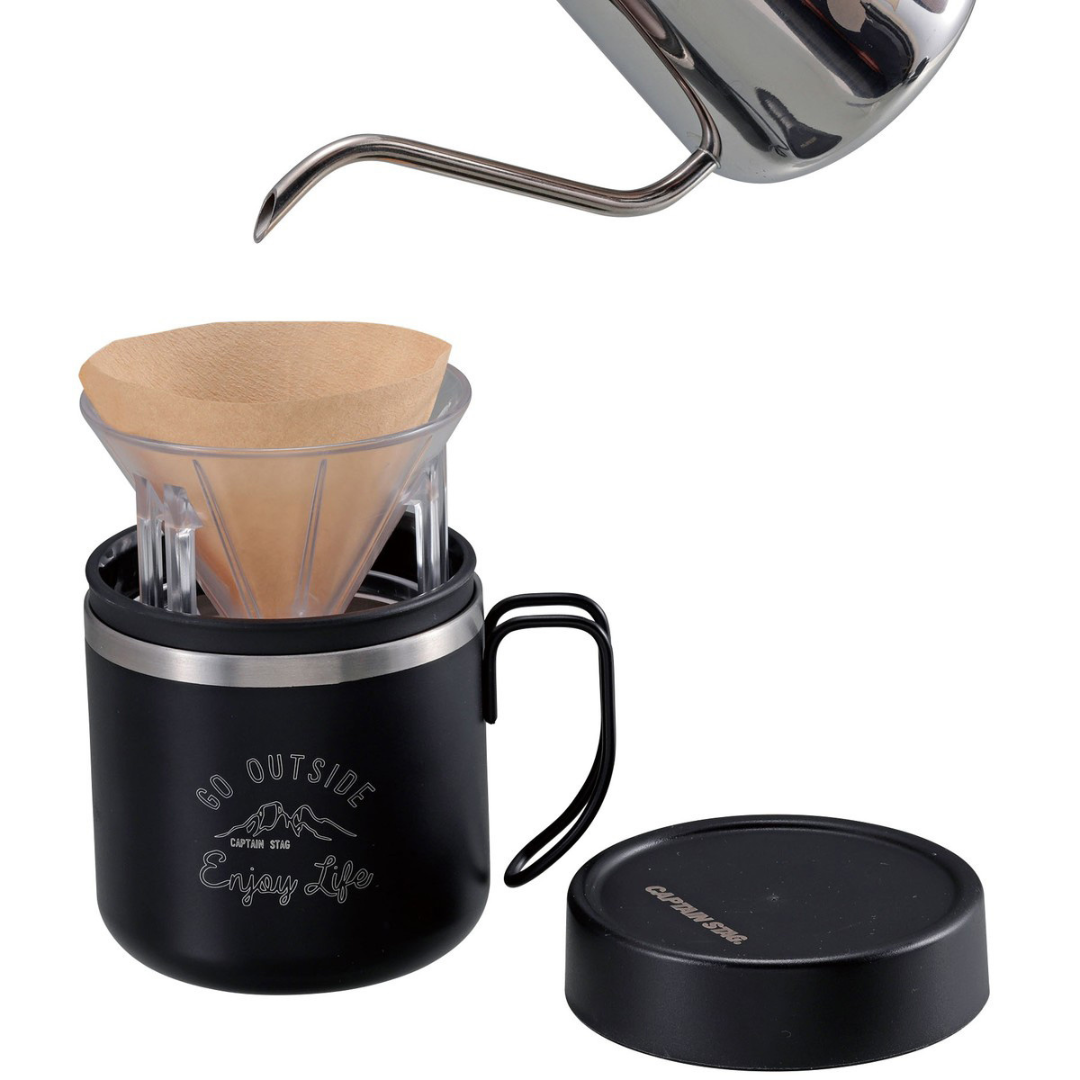 CAPTAIN STAG Pop-Up Coffee Dripper with Lid