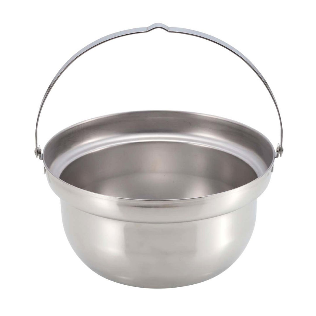 CAPTAIN STAG Stainless Steel Fire Pot with Lid 22cm