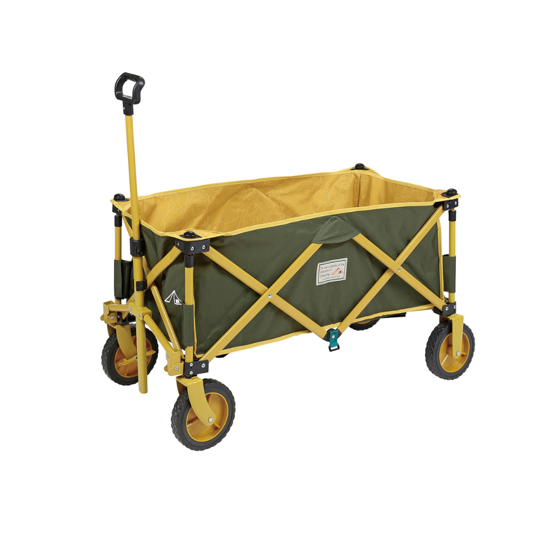 CAPTAIN STAG Campout 4-wheel Carry Trolley Wagon