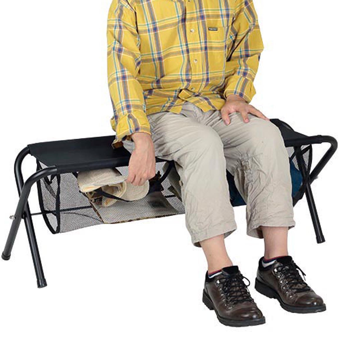 CAPTAIN STAG Folding Bench with Large Storage