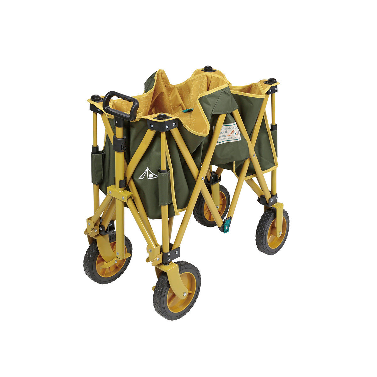 CAPTAIN STAG Campout 4-wheel Carry Trolley Wagon