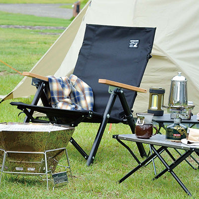 CAPTAIN STAG Black Label Ultra High Back Chair