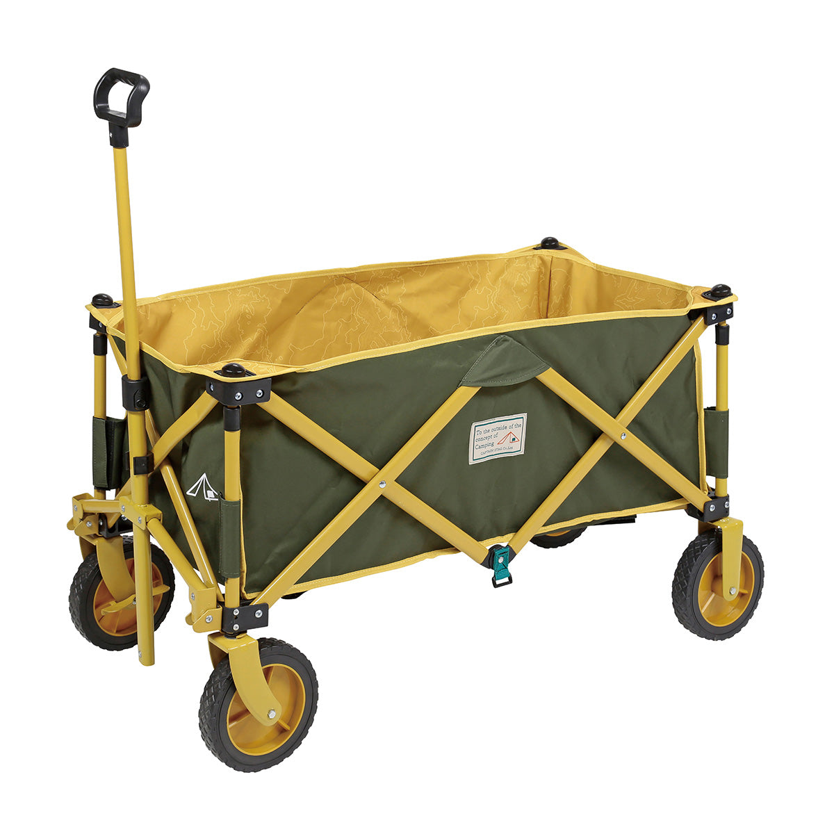 CAPTAIN STAG Campout 4-wheel Carry Trolley Wagon