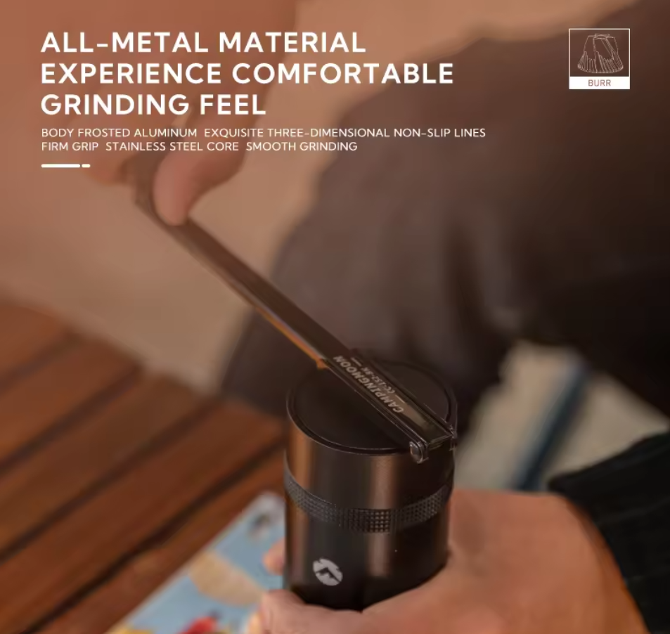 CAMPINGMOON CC-152-BK Portable Manual Coffee Grinder
