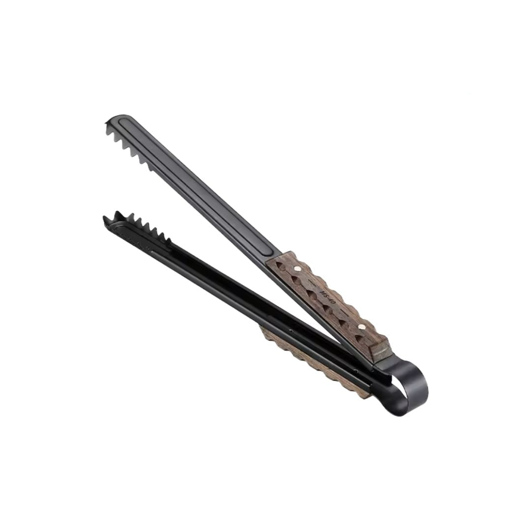 CAMPINGMOON BKMS-41 Black Alligator Barbecue Wood Handle Clip