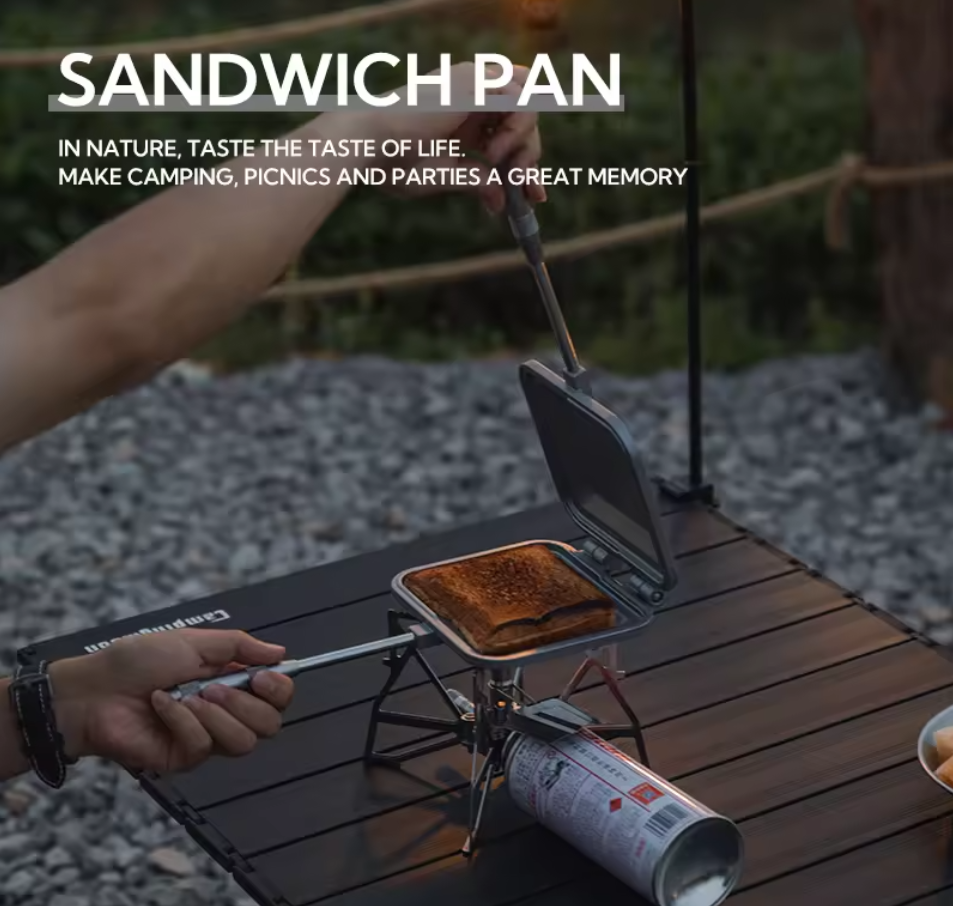 CAMPINGMOON TT-1315 Double Sided Sandwich Frying Pan