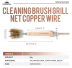 CAMPINGMOON SJ-16 Cleaning Brush BBQ Grill Net Copper Wire