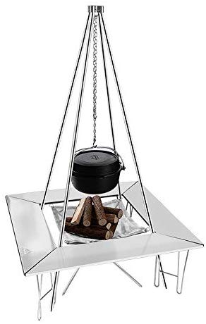 CAMPINGMOON MT-012 Small Fire Stand Mesh Bonfire Base