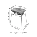 CAMPINGMOON MT-5-MAX Large Standing BBQ Stove