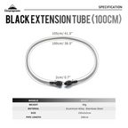 CAMPINGMOON BKZ17 107cm Gas Hose Extender Screw Type