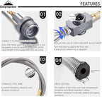 CAMPINGMOON Z29-105 Adapter Propane Gas Extended Hose