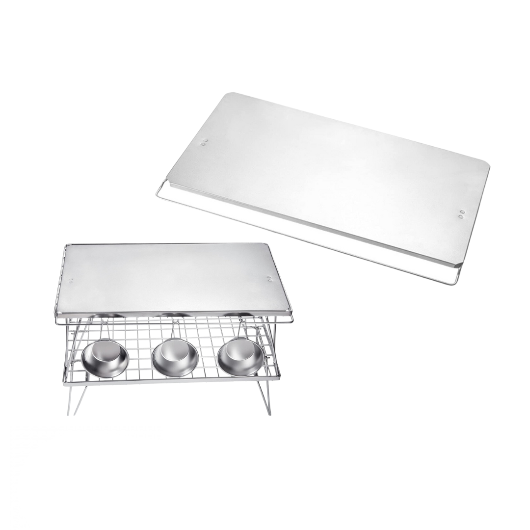 CAMPINGMOON T-2305 Stainless Steel Field Rack Top Plate