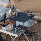 CAMPINGMOON SK-127 Solo Table Plate With Side Slot Stove