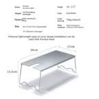 CAMPINGMOON SK-127 Solo Table Plate With Side Slot Stove