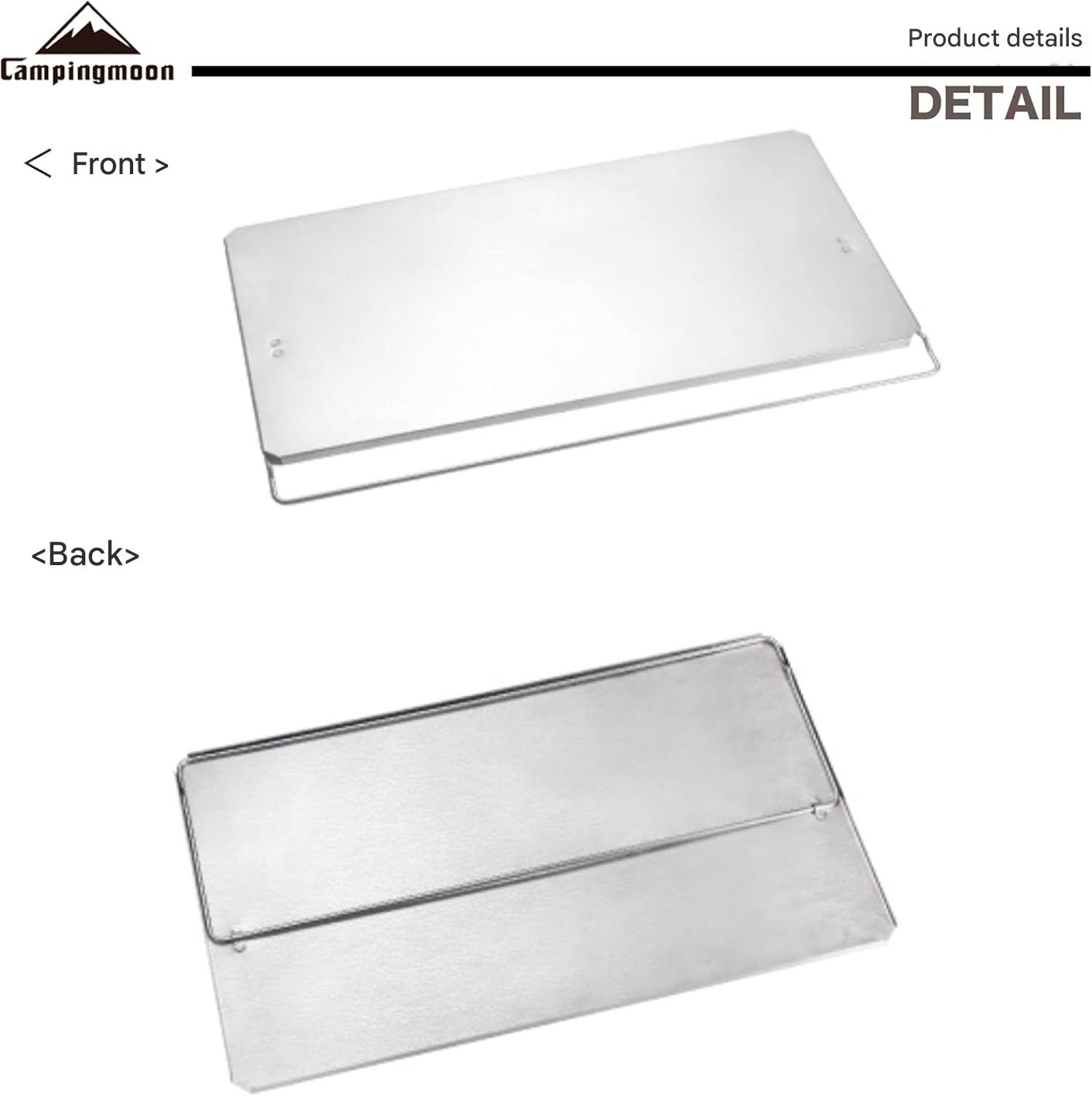 CAMPINGMOON T-2305 Stainless Steel Field Rack Top Plate