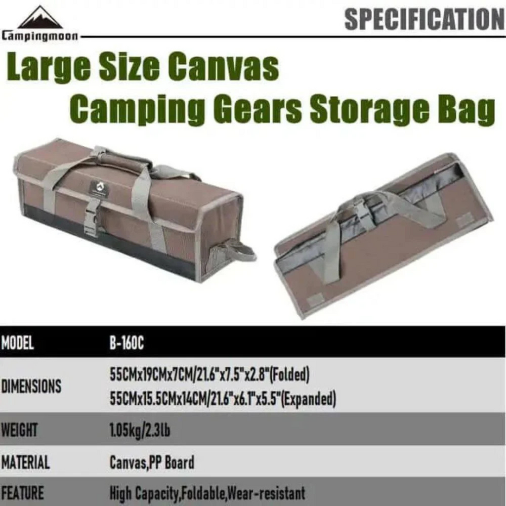 CAMPINGMOON B-160C Large Camping Gear Storage Bag