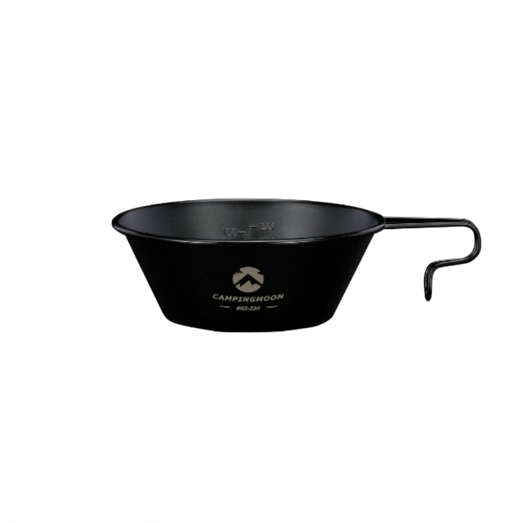 CAMPINGMOON BKS-360 450ml Stainless Steel Black Sierra Cup