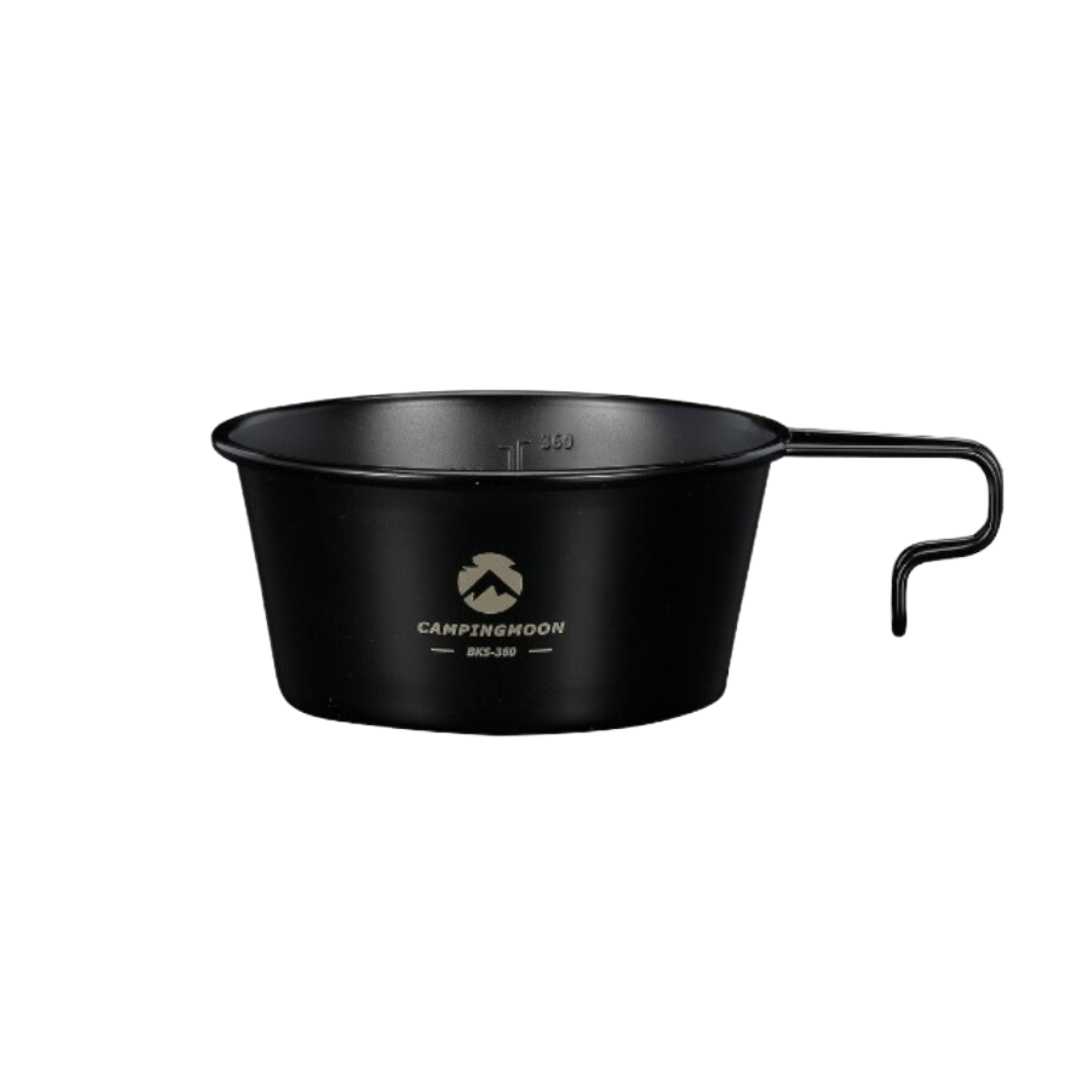 CAMPINGMOON BKS-360 450ml Stainless Steel Black Sierra Cup