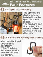 CAMPINGMOON SS-5 S-shaped Buckle Hanging Hook