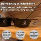CAMPINGMOON BKS-360 450ml Stainless Steel Black Sierra Cup