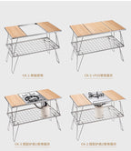 CAMPINGMOON CK-2 + P25 Stainless Steel Table Stove With Removable Middle