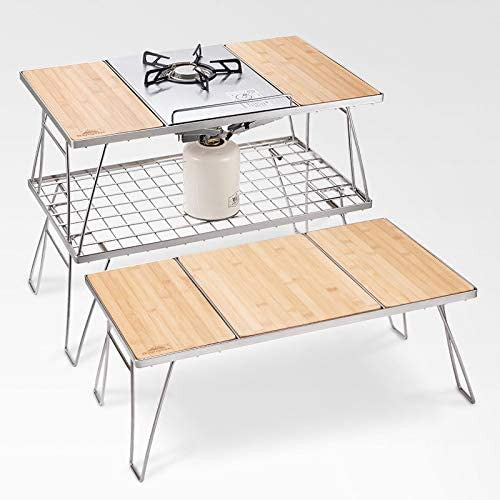 CAMPINGMOON CK-2 + P25 Stainless Steel Table Stove With Removable Middle