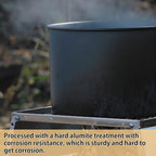 CAMPINGMOON MC-255 Pot 5.5L Portable Campfire Cooking Hanging Pot