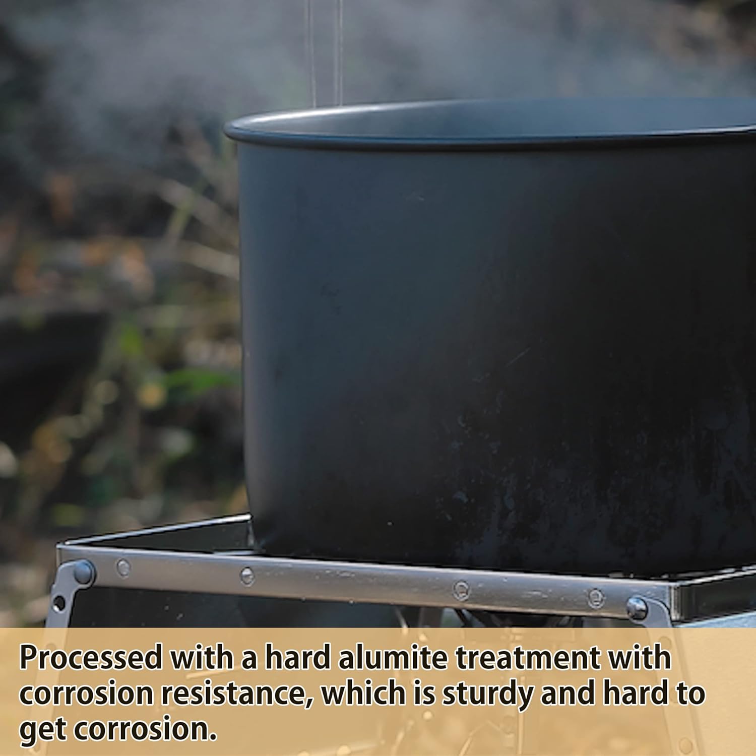 CAMPINGMOON MC-255 Pot 5.5L Portable Campfire Cooking Hanging Pot