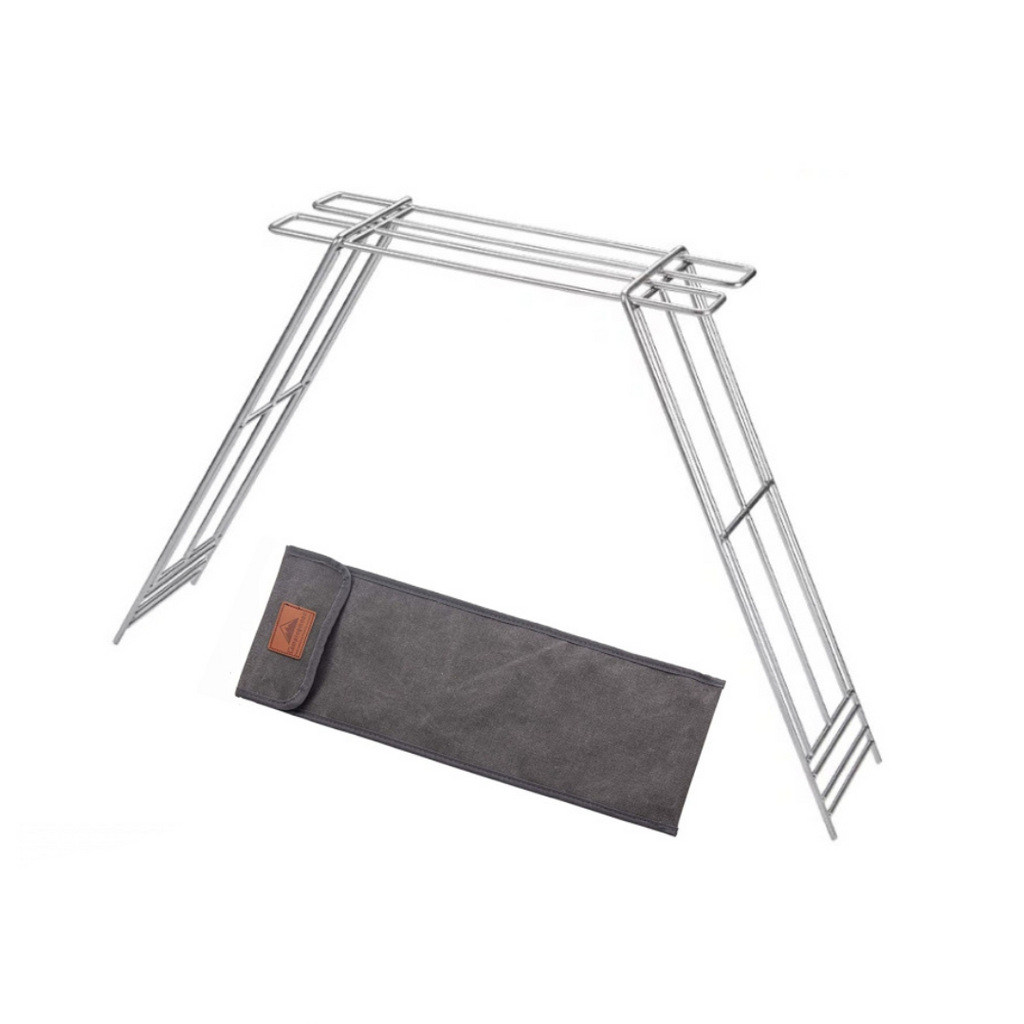 CAMPINGMOON MTG-TLE Bonfire Grill Geometric Mesh Stand E Series