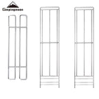 CAMPINGMOON MTG-TLE Bonfire Grill Geometric Mesh Stand E Series