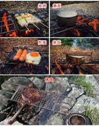 CAMPINGMOON MTG-TLE Bonfire Grill Geometric Mesh Stand E Series