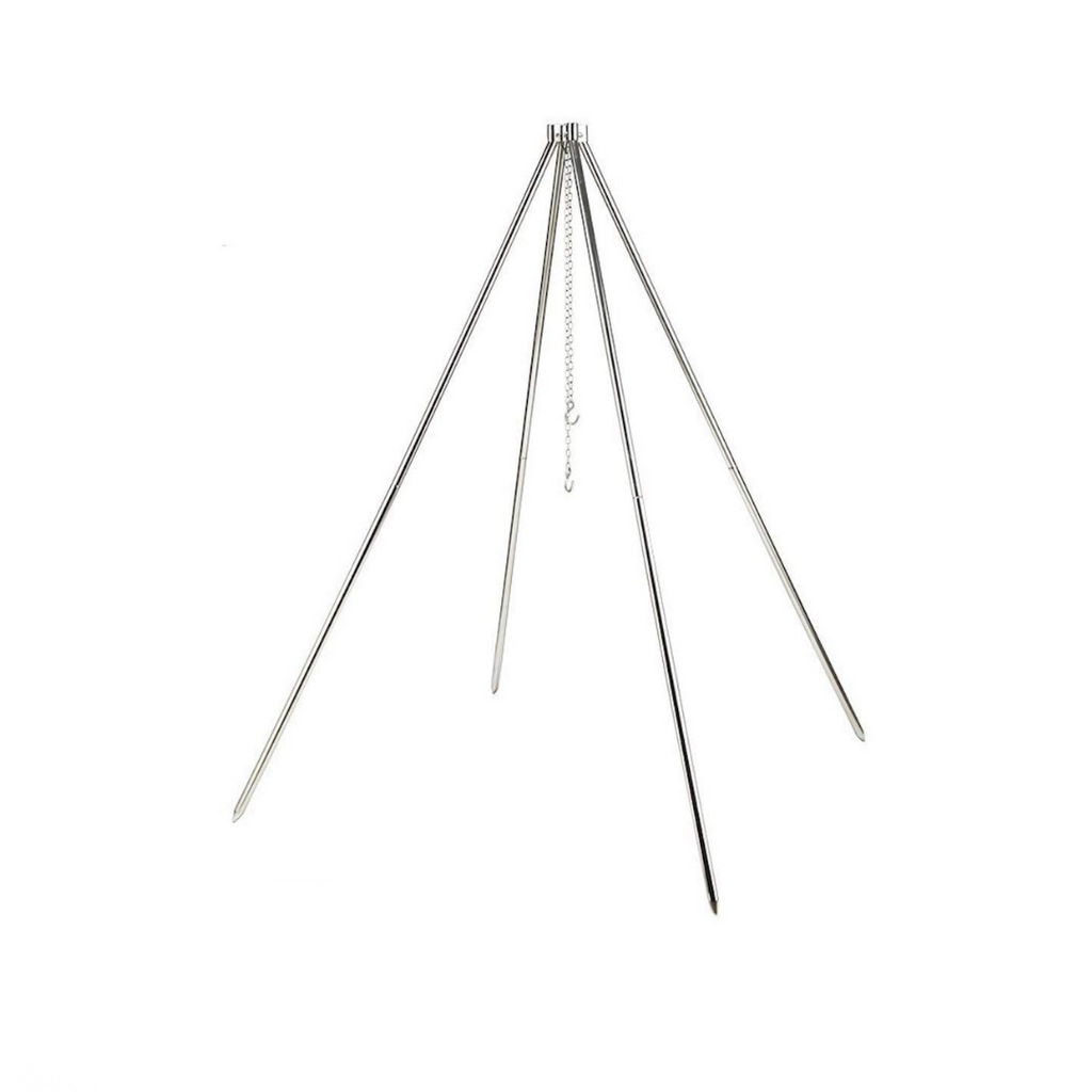 CAMPINGMOON MT-130 Portable Campfire Quadpod BBQ Hanging