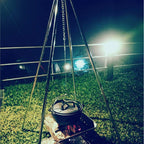 CAMPINGMOON MT-130 Portable Campfire Quadpod BBQ Hanging