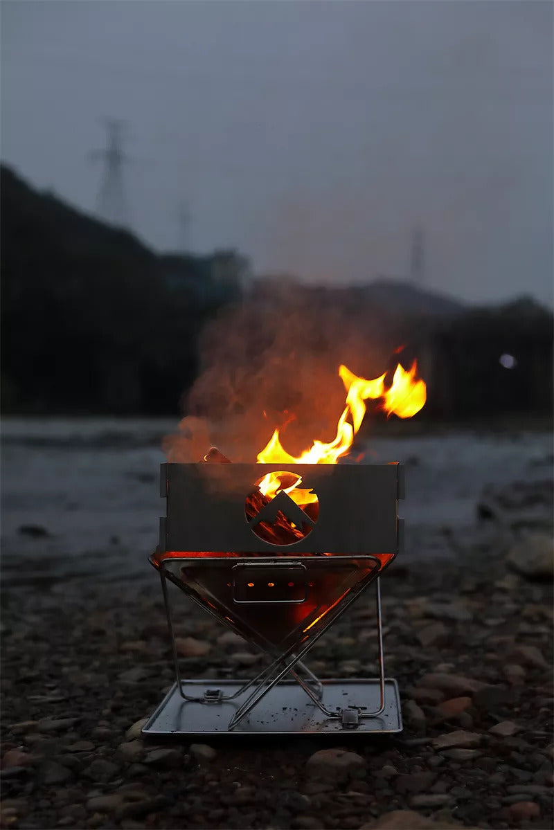 CAMPINGMOON TKB-315 (S) TKB-360 (M) TKB-405 (L) Bonfire Stove Wind Shield