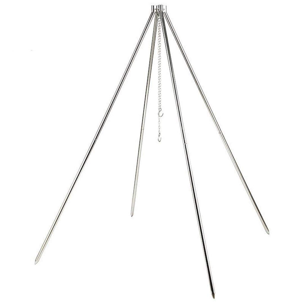 CAMPINGMOON MT-130 Portable Campfire Quadpod BBQ Hanging