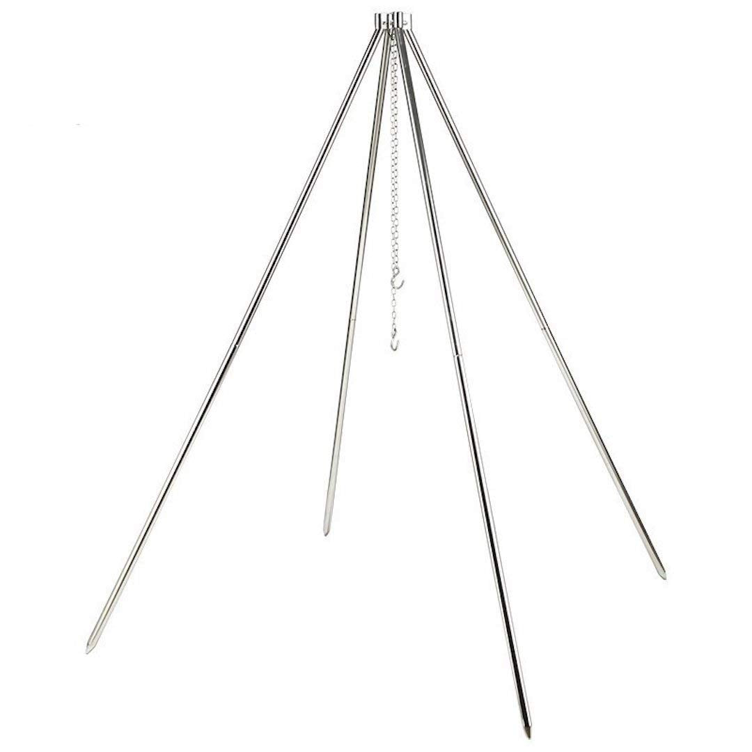 CAMPINGMOON MT-130 Portable Campfire Quadpod BBQ Hanging