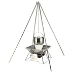 CAMPINGMOON MT-130 Portable Campfire Quadpod BBQ Hanging