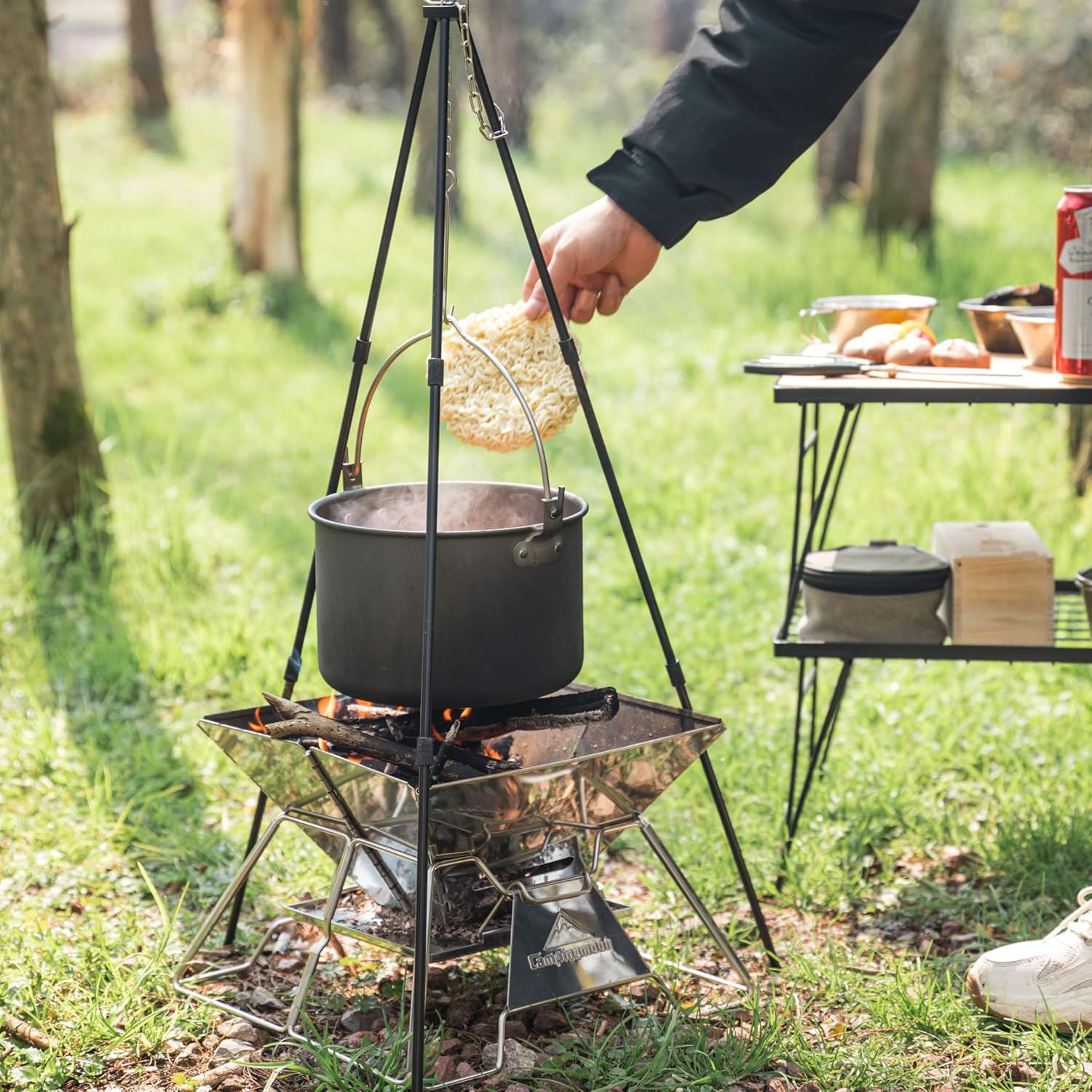 CAMPINGMOON MC-230 Pot 4L Portable  Hanging Pot