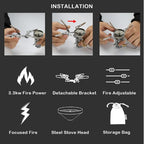 CAMPINGMOON XD-2F Comer Single Stove