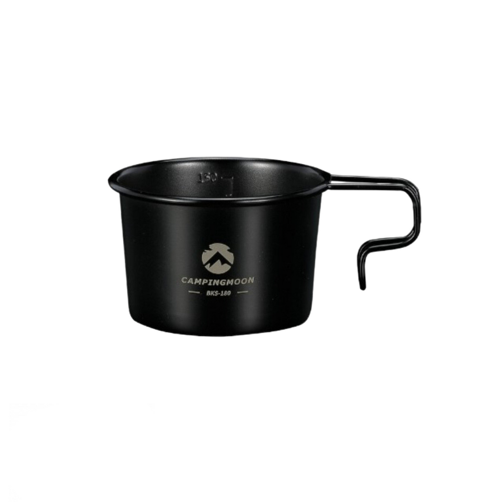 CAMPINGMOON BKS-180 160ml Stainless Steel Black Sierra Cup